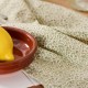 Torchon de vaisselle naturel et étoiles grises