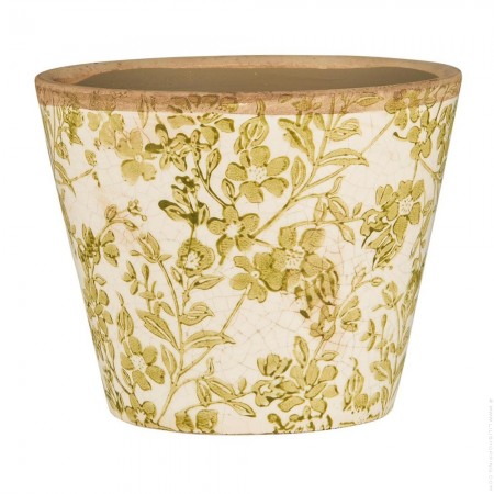 Pot fleurs vertes 11 cm
