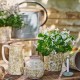 Pot fleurs vertes 11 cm