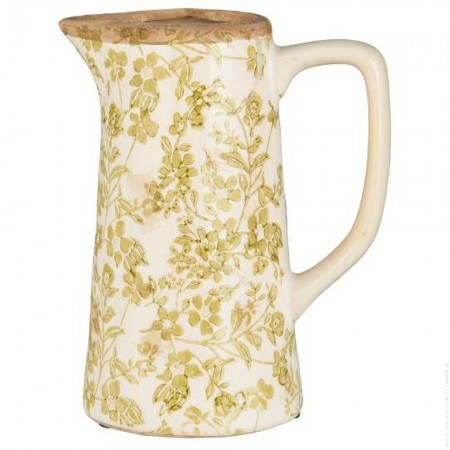 Broc fleurs vertes
