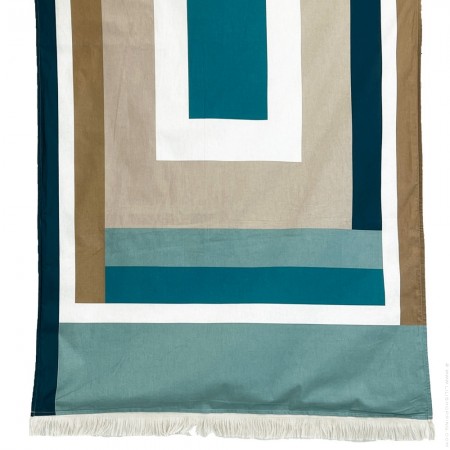 Drap de plage Kikoy Zanzibar jade