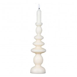 Bougie chandelier LED écrue L