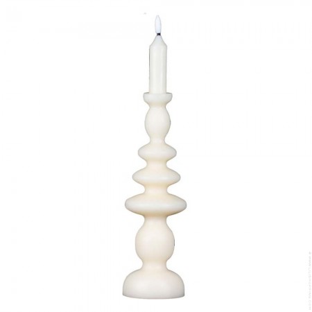 Bougie chandelier LED écrue S