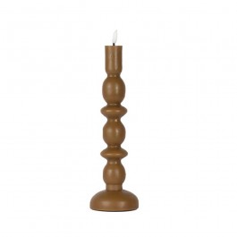 Bougie chandelier LED marron M