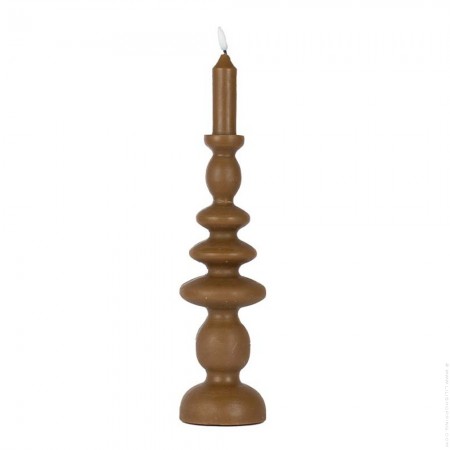 Bougie chandelier LED écrue L