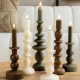 Bougie chandelier LED olive L