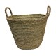 Panier rond naturel H 40 cm