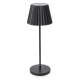 Lampe de table LED sans fil rechargeable Fogo noir