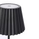 Lampe de table LED sans fil rechargeable Fogo noir