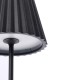 Lampe de table LED sans fil rechargeable Fogo noir