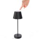 Lampe de table LED sans fil rechargeable Fogo noir