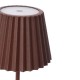 Lampe de table LED sans fil rechargeable Artik marron