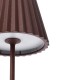 Lampe de table LED sans fil rechargeable Artik marron
