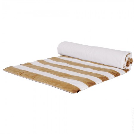 Black Chennai linen bedroll