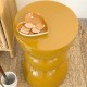 Titou lacquer ochre side table
