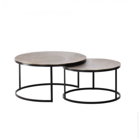 Console en manguier et marbre