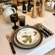 Set de 16 couverts Dali acier et porcelaine