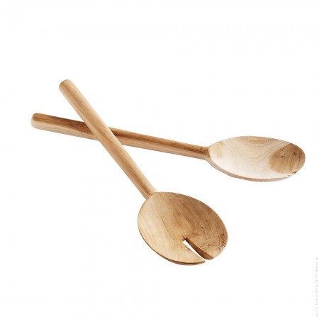 Java teakwood salad servers