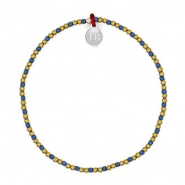 Bracelet 1 tour Bliss gold bleu