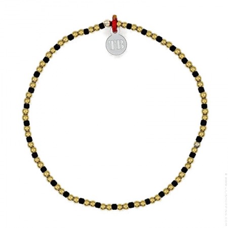 One turn Bliss gold blue bracelet