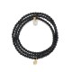 3 turn star gold denim bracelet