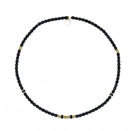 Collier Kelly gold noir mat