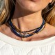 Collier Kelly gold noir mat
