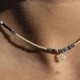 Collier Kelly gold noir mat