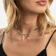 Collier Kelly gold noir mat
