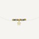 Collier Je t'aime beaucoup bleu