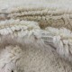 Tapis Beni Ouarain blanc ivoire à losanges blancs 295 x 200 cm