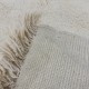 Tapis Beni Ouarain blanc ivoire à losanges blancs 295 x 200 cm