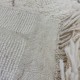 Tapis Beni Ouarain blanc à losanges blancs 162 x 113 cm
