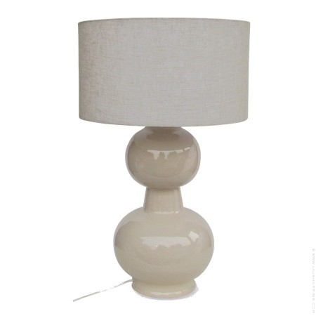 Lampe Laki beige H 65 cm