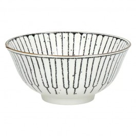 Tall striped Alto bowl