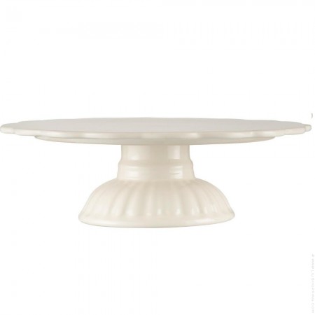 Mynte cream plate on foot
