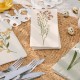 Serviettes en papier rayées vertes (pack de 16)