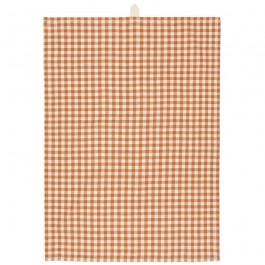 Torchon de vaisselle carreaux terracotta