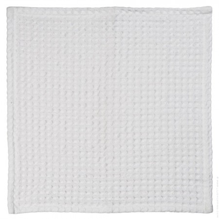 Serviette à main gaufrée blanche