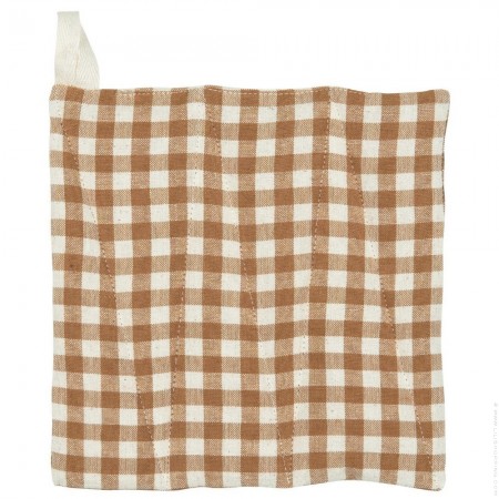 Terracotta checked pot holder