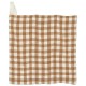 Terracotta checked kitchen towel