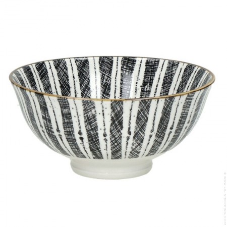 Tall striped Alto bowl
