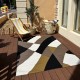 Tapis Groove brown intérieur / extérieur