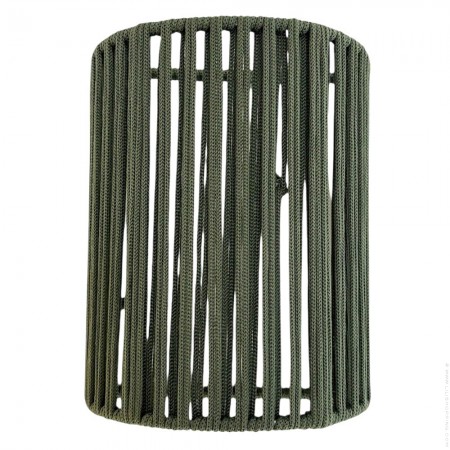 Khaki cord wall lamp