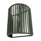 Triple raffia wall lamp