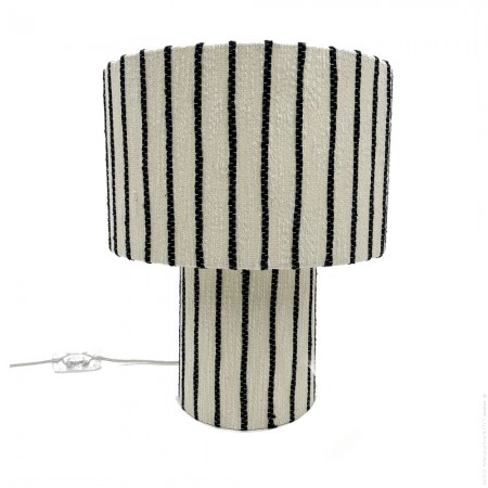 Grey terracotta lamp