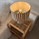 Grey terracotta lamp
