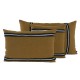 Housse de coussin carré Skagen kaki + intérieur