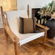Housse de coussin carré Skagen kaki + intérieur
