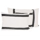 Housse de coussin rectangle Skagen blanc + intérieur